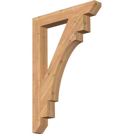 Ekena Millwork Merced Slat Smooth Bracket, Western Red Cedar, 3 1/2"W x 26"D x 38"H BKT04X26X38MRC06SWR